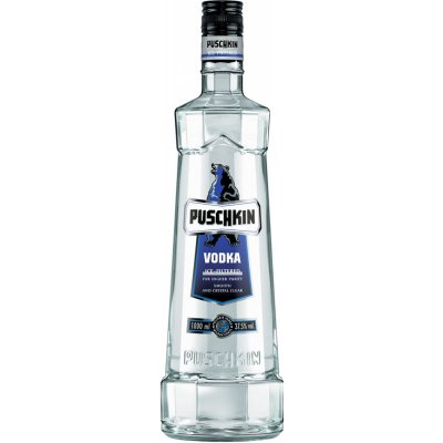 Puschkin Vodka 37,5% 1 l (holá láhev) – Zboží Dáma