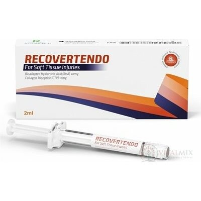RECOVERTENDO periartikulární injekce s kyselinou hyaluronovou 20 mg a kolagen tripeptidem 10 mg, 2 ml – Hledejceny.cz