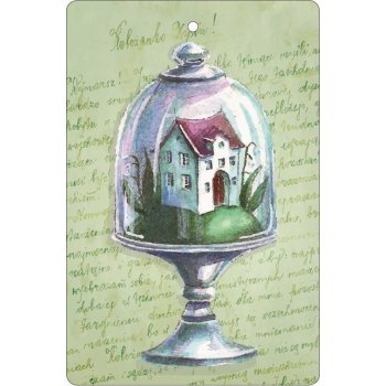 Bohemia Gifts & Cosmetics Aromatická vonná karta Domeček 10,5 x 16 cm