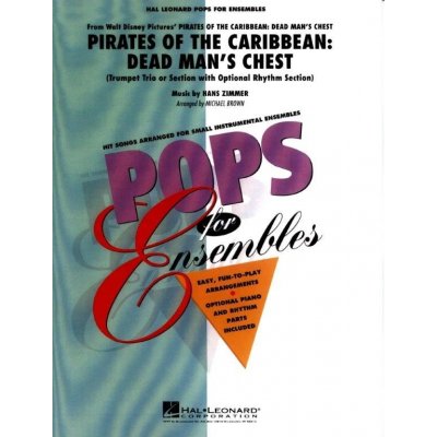 Hans Zimmer Pirates of the Caribbean Dead Man's Chest noty pro 3 trubky party partitura – Zbozi.Blesk.cz