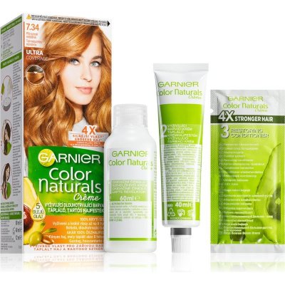 Garnier Color Naturals Créme barva na vlasy 7.34 přirozeně měděná 112 ml – Zboží Mobilmania