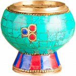 Nefertitis Miska mosazná s tyrkenitem NF15327 - výška 5 cm – Zboží Dáma