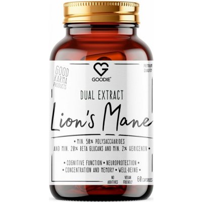 Goodie Lion's Mane dual extrakt min. 50% polysacharidů 60 kapslí – Hledejceny.cz