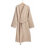 Béžový dámský prémiový vaflový župan EcoHaus – Zboží Dáma
