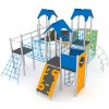 Dětské hřiště Playground System z nerezu QUATRO se skluzavkou 11108