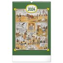 Kalendář Nástěnný Josef Lada Měsíce 33 × 46 cm 2024