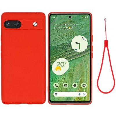 Pouzdro PROTEMIO 59133 RUBBER Ochranný kryt pre Google Pixel 7a červený – Zboží Mobilmania