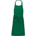 Kariban Zástěra Sommelier K890 s laclem COT20K89052099-kelly green Zelená kelly – Hledejceny.cz