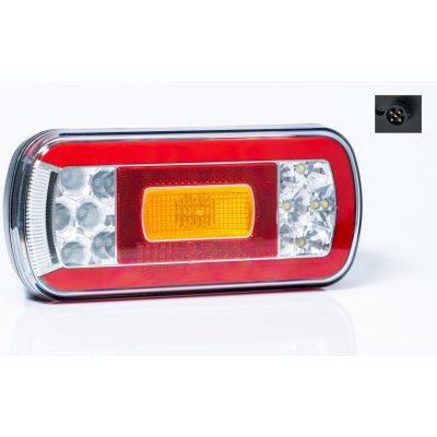Fristom FT-130 LED Koncové světlo 12/24V s mlhovým světlem BAJONET 5pin – Hledejceny.cz
