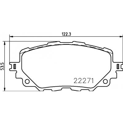 Sada brzdových destiček, kotoučová brzda BREMBO P 49 054 – Zboží Mobilmania