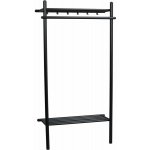 Rowico Černá předsíňová sestava Milford z dubového dřeva – Zboží Dáma