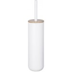 Wenko Toaletní kartáč Posa bílý s bambusovým víkem 37 x 9 cm – Hledejceny.cz