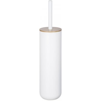 Wenko Toaletní kartáč Posa bílý s bambusovým víkem 37 x 9 cm – Hledejceny.cz