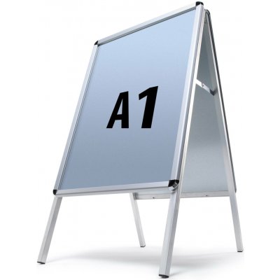 Jansen Display interiérové reklamní áčko A1 oblé rohy profil 25 mm – Sleviste.cz