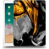 Pouzdro na tablet Picasee silikonový Apple iPad 9.7" 2017 5. gen Black Gold čiré