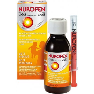 Nurofen pro děti 20mg/ml por.sus.100 ml – Hledejceny.cz