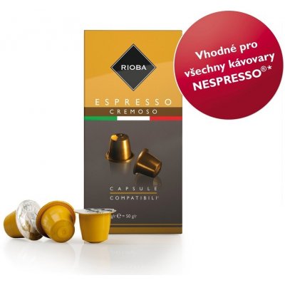 Rioba Espresso Cremoso kapsle pro Nespresso 10 ks – Zboží Mobilmania