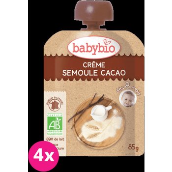 Babybio Kapsička krém kakao krupička 4 x 85 g