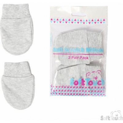 Kojenecké bílé bavlněné rukavičky 2 páry – Sleviste.cz