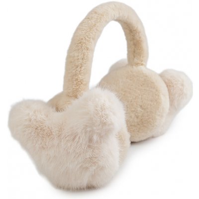 Stoklasa Kožešinové klapky na uši Béžová světlá – Zboží Dáma