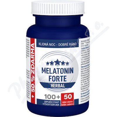 Clinical Melatonin FORTE Herbal 100 tablet + 50 tablet – Zboží Mobilmania