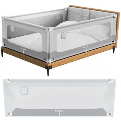 Tulano Cover 40 zábrana na postel 200 cm bílo-šedá – Hledejceny.cz