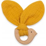 New Baby dětské kousátko s ptáčkem Bird mustard – Zboží Dáma