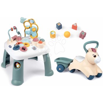 Smoby Set didaktický stolek Activity Table Little a Pony s přívěsem