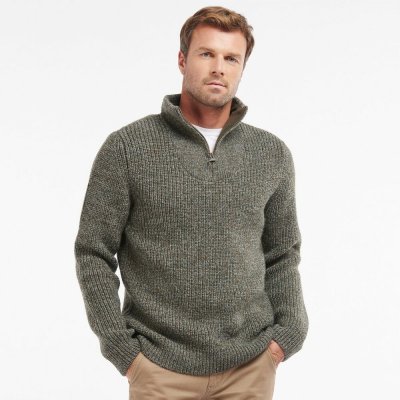 Barbour úpletový svetr s dopínáním na zip New Tyne Half Zip Jumper – Hledejceny.cz
