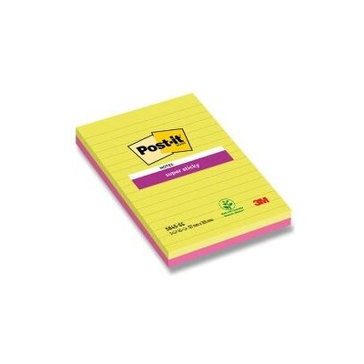 3M Post-it 5845 Super Sticky - silně lepicí bločky - 127 x 203 mm, 2 x 45 l. – Zboží Dáma