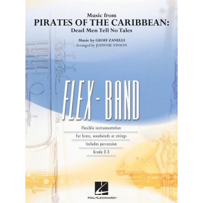 Music from Pirates of the Caribbean Dead Men Tell No Tales noty pro flexibilní orchestr party partitura – Zbozi.Blesk.cz