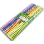 Koh-i-noor Krepový papír 9755 pruhovaný MIX souprava 10 barev