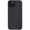 Pouzdro a kryt na mobilní telefon Apple Tactical Aramid se vzorem karbonových vláken a MagSafe pro iPhone 15 Plus tmavě šedý 8596311221255