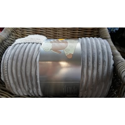 Svitap deka z mikrovlákna Extra měkká ovečka manžestr světle šedá 150x200 – Zboží Mobilmania