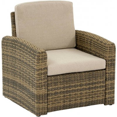 DEOKORK Ratanové křeslo SANTORINI (hnědá) – Hledejceny.cz