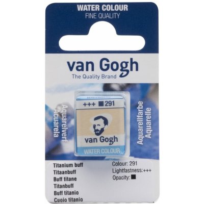 Van Gogh Akvarelová barva v půlpánvičce 291 Titanium Buff