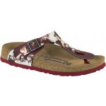 Birkenstock Papillio Gizeh Painted Bloom soft red – Zboží Mobilmania