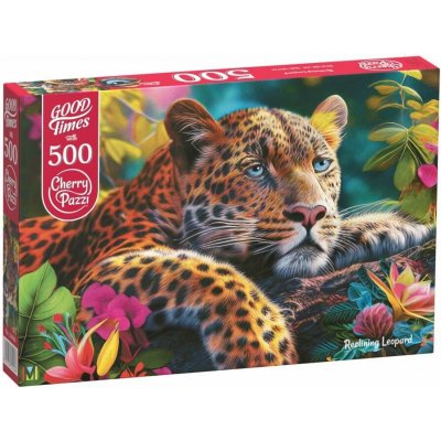 Cherry Pazzi Ležící Leopard 500 dílků – Zboží Dáma