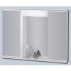 Koupelnový nábytek OLSEN-SPA LUMIX III 70 x 55 Zrcadlová skříňka galerka kovová 8595141925661