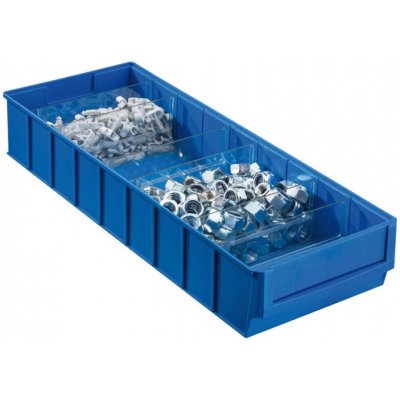 Allit Plastový regálový box ShelfBox 183 x 500 x 81 mm modrý