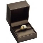 Šperky4U Dárková krabička na prsten, kovově hnědá KR0169-BR