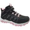 Dětské trekové boty Crossroad Dusty MID treková obuv černá růžová bílá