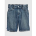 GAP Dětské džínové kraťasy '90s loose Washwell Tmavě modrá – Sleviste.cz