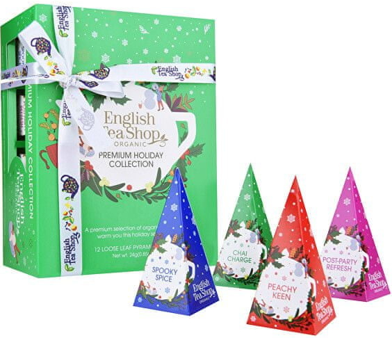 English Tea Shop Dárková kolekce Vánoční zelená BIO 12 pyramidek