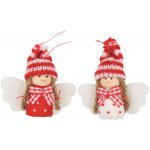 anděl červenobílý 7 cm závěs 4504 – Hledejceny.cz
