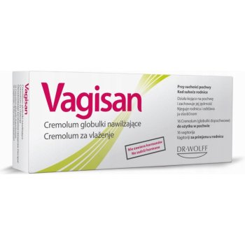 Vagisan HydroKrém Cremolum vaginální čípky 16 ks