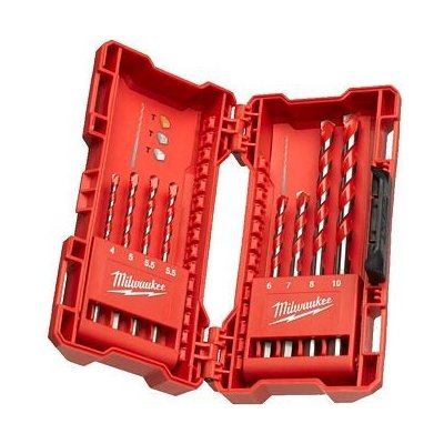 MILWAUKEE 4932471193 sada vrtáků do betonu 8-dílná sada 4-10mm, PH box 4932471193 – Zboží Mobilmania