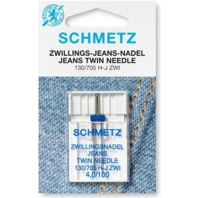 Schmetz dvojjehla 130/705 H-J jeans, rozpich 4 mm/100 – Zboží Dáma