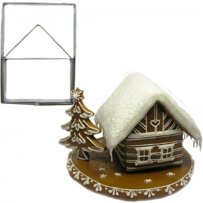 Vykrajovátko BrandNewCake 3D Perníková chaloupka z nerezové oceli 9 cm – Zbozi.Blesk.cz