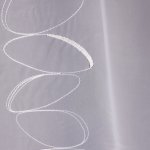 Tegatex Voál látka metráž - bílé a šedé kroužky Výška: 300 cm – Hledejceny.cz